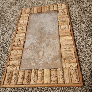 Cork Hot Pad With Tile Center, 16x10, Unique